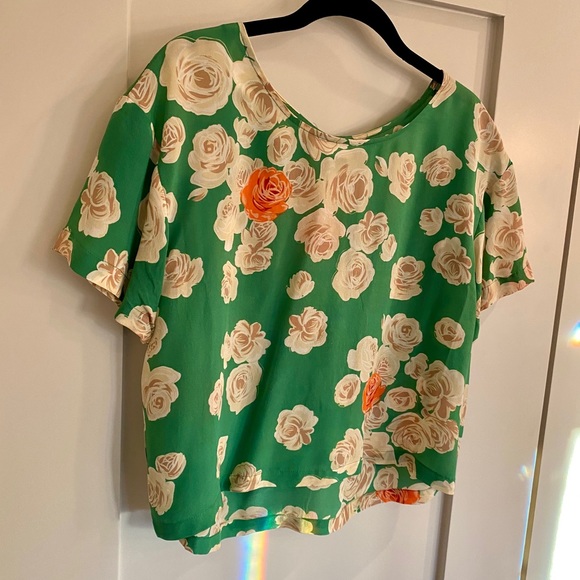 100% Silk Anthropologie Blouse - Picture 3 of 6